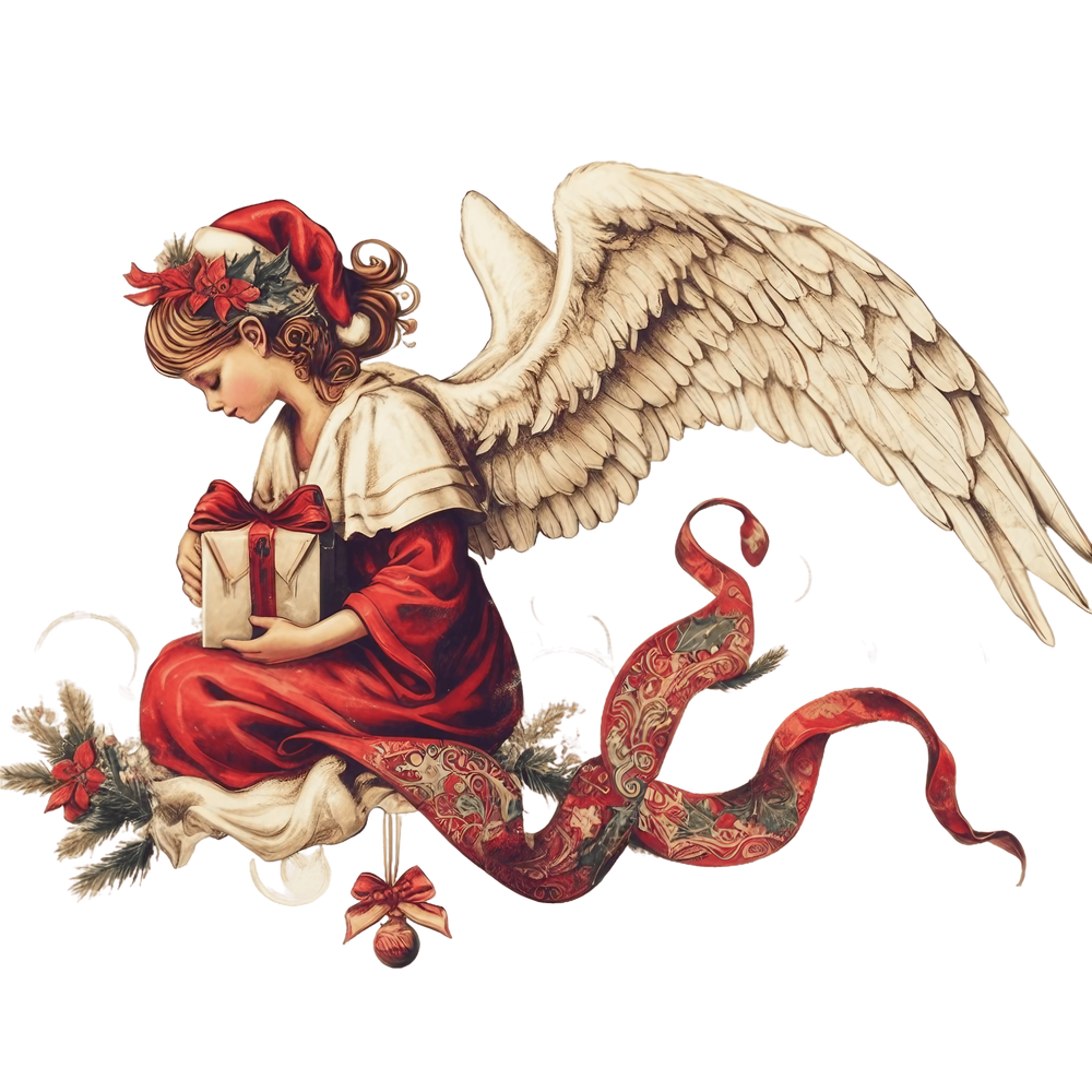 Christmas Angel with Gift Shirt design