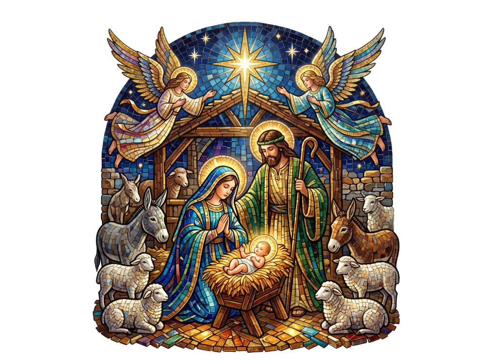 Christian Christmas Nativity Shirt design