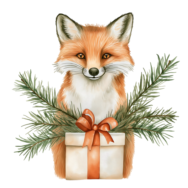 Cute Woodland Fox with Gift Box Shirt