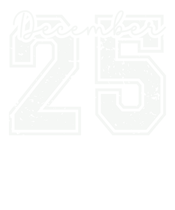December 25 Christmas Script Shirt