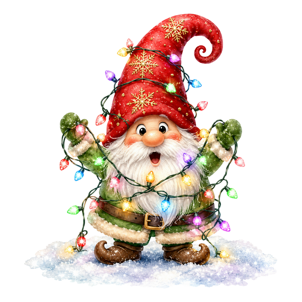 Christmas Gnome with Lights Shirt