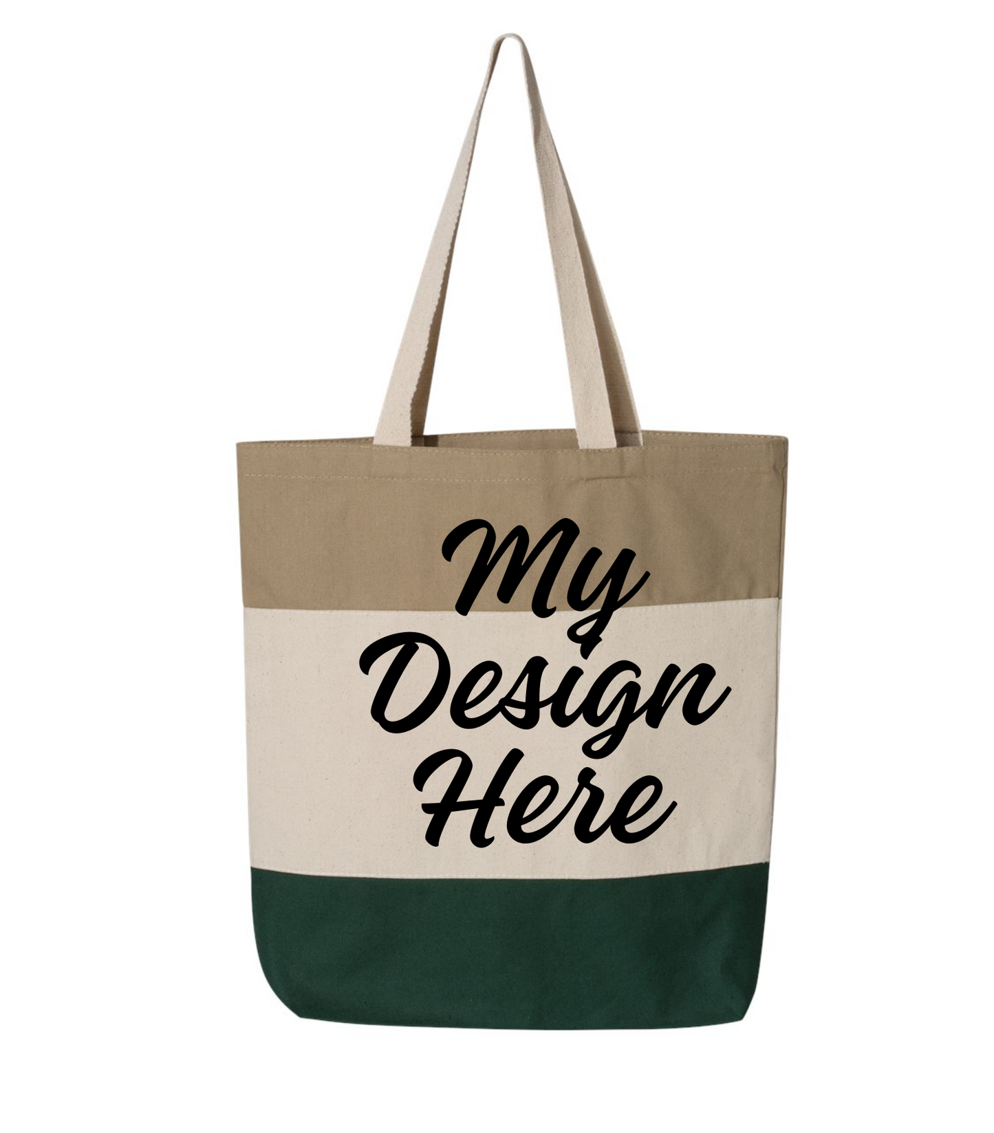 Tri Color Tote Bag