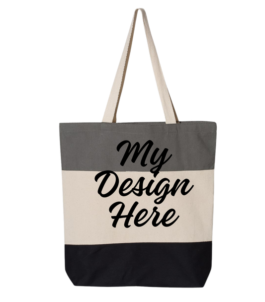 Tri Color Tote Bag