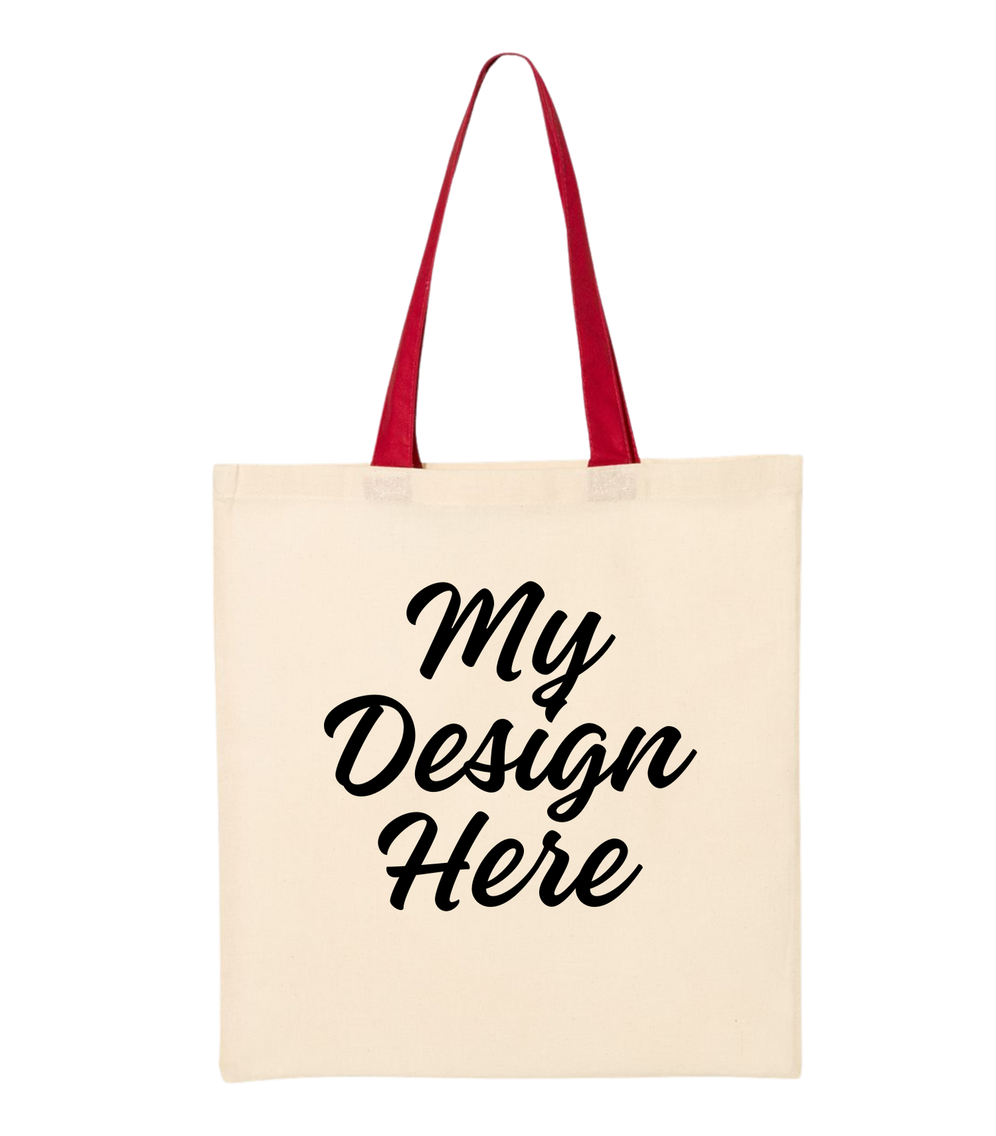 Contrast Color Handle Tote Bag