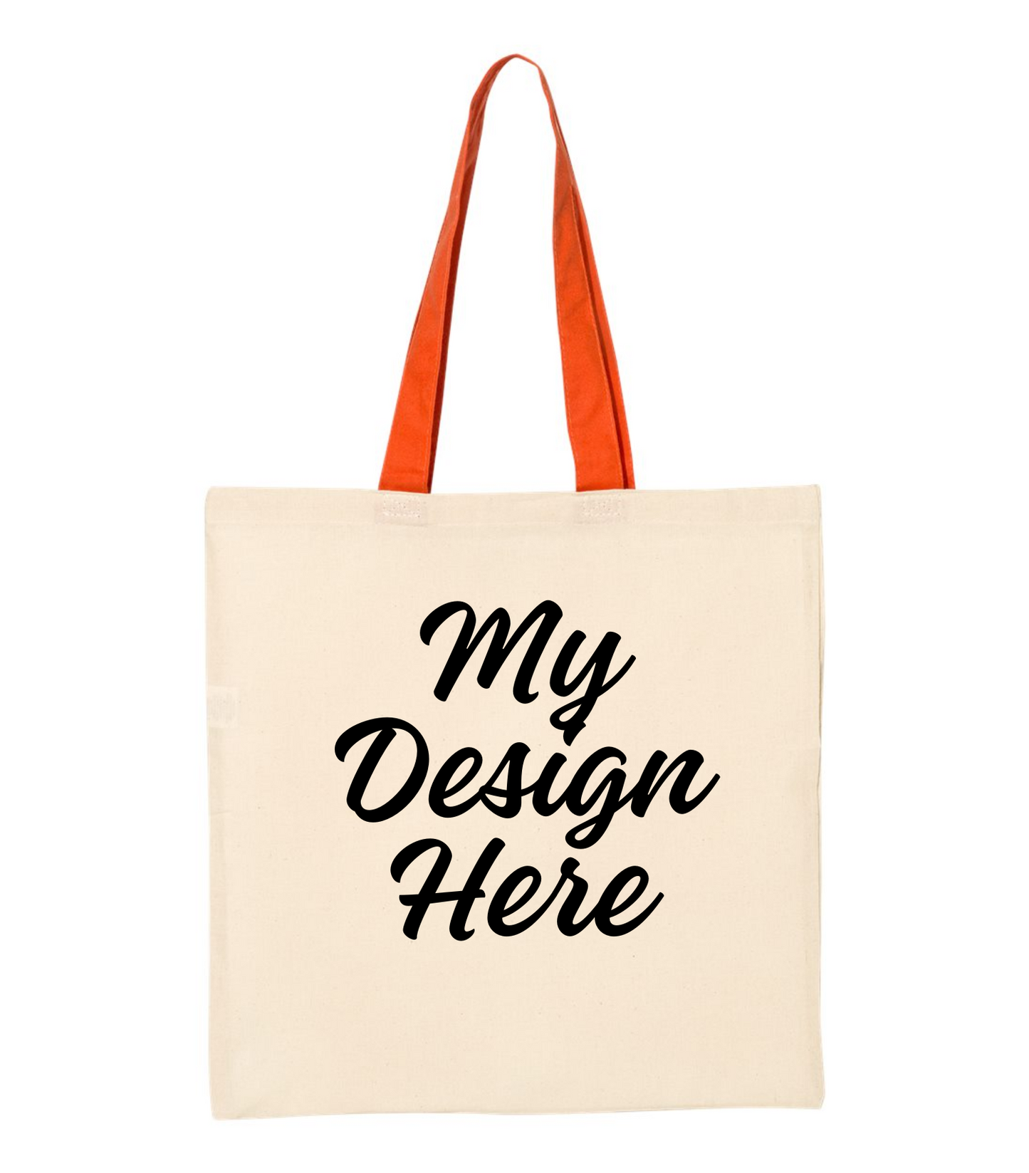 Contrast Color Handle Tote Bag