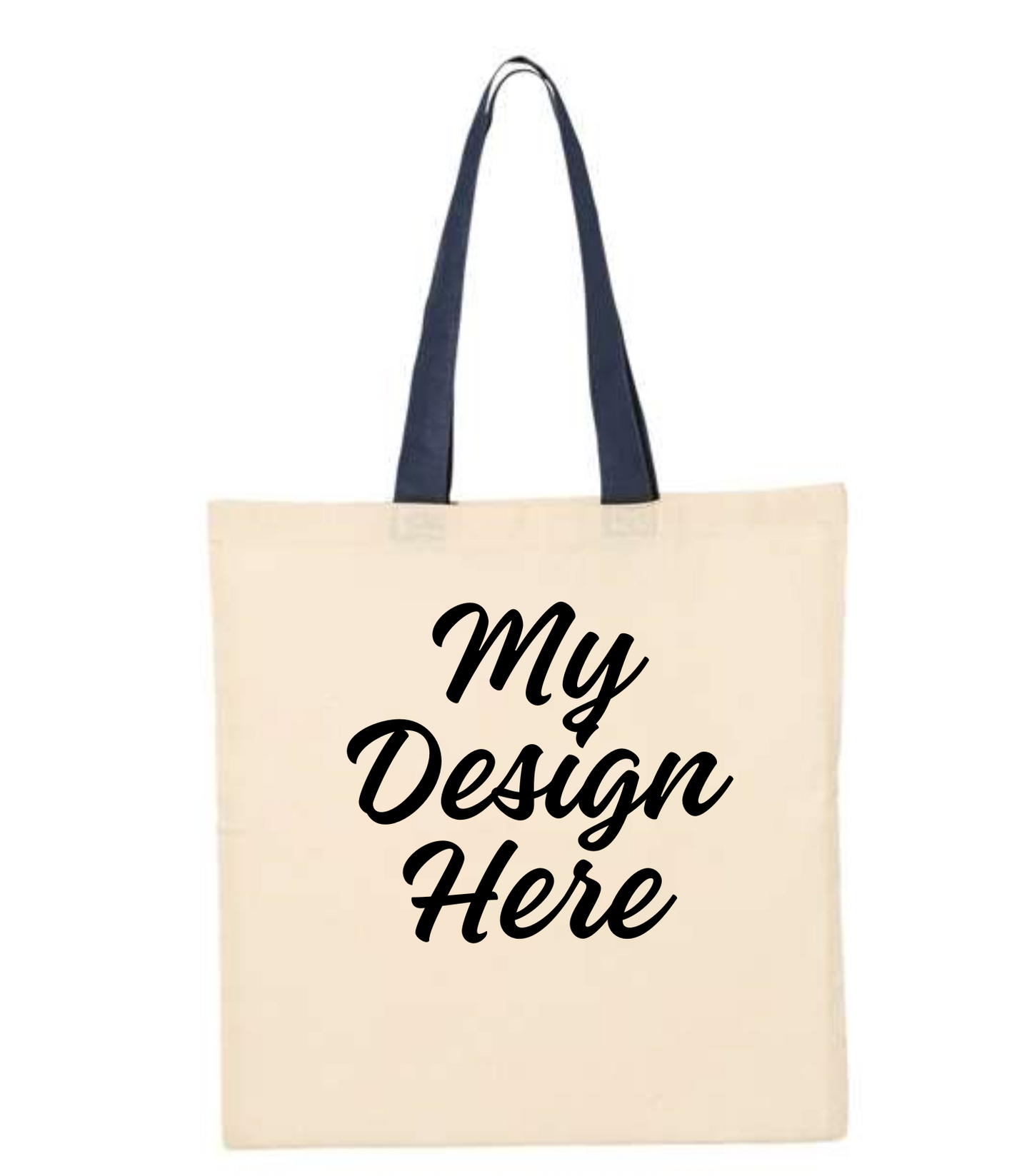 Contrast Color Handle Tote Bag