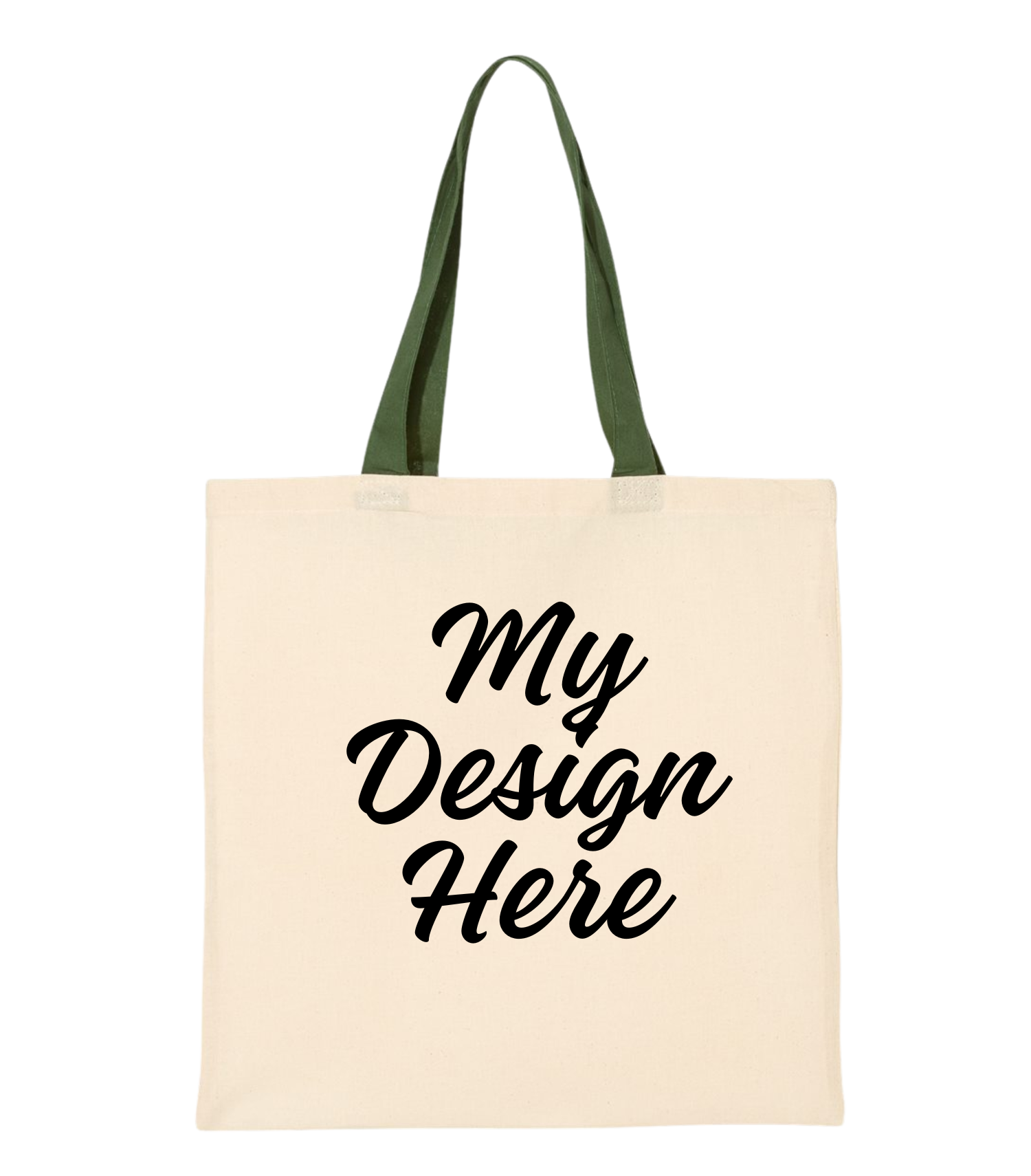 Contrast Color Handle Tote Bag