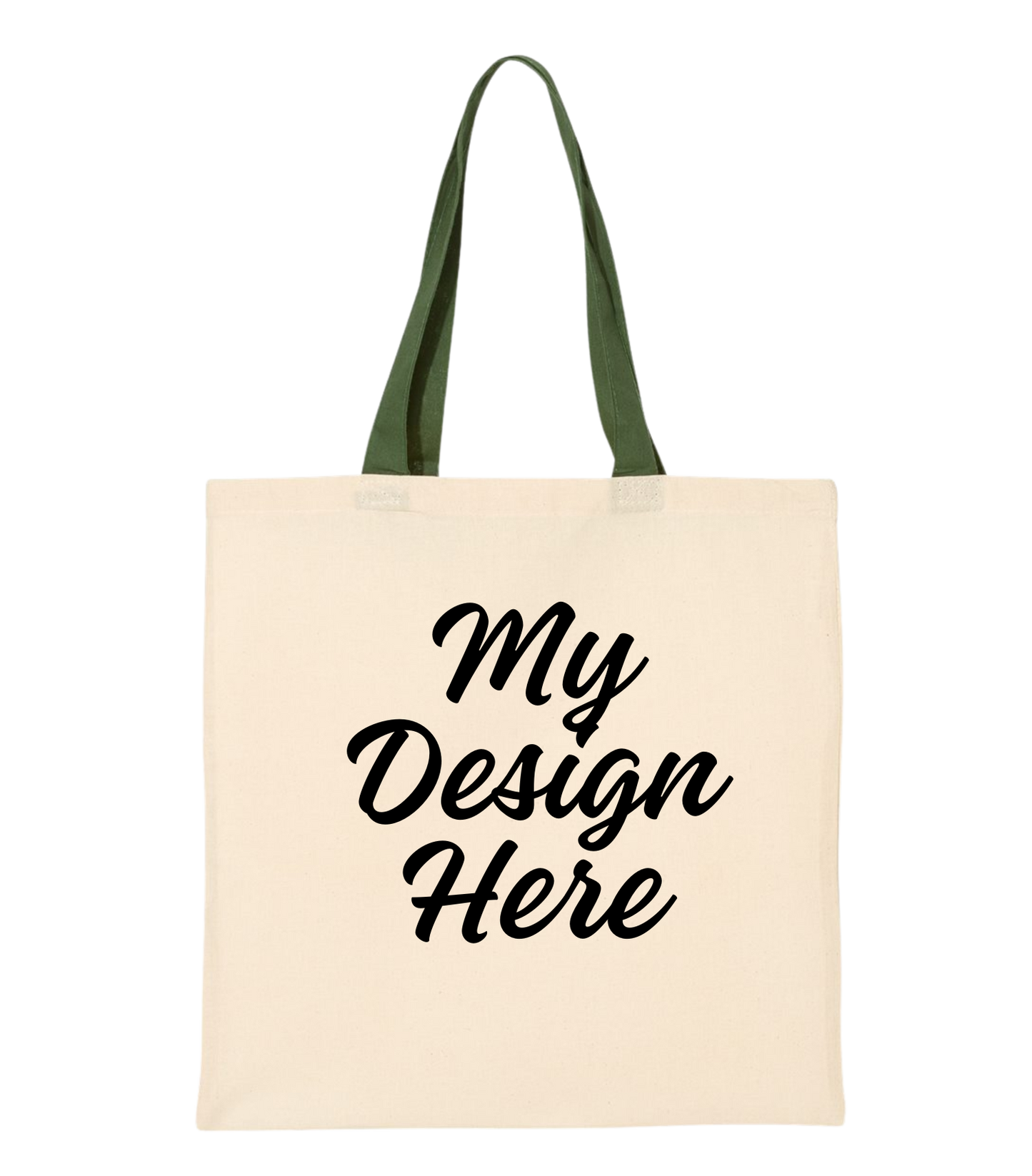 Contrast Color Handle Tote Bag