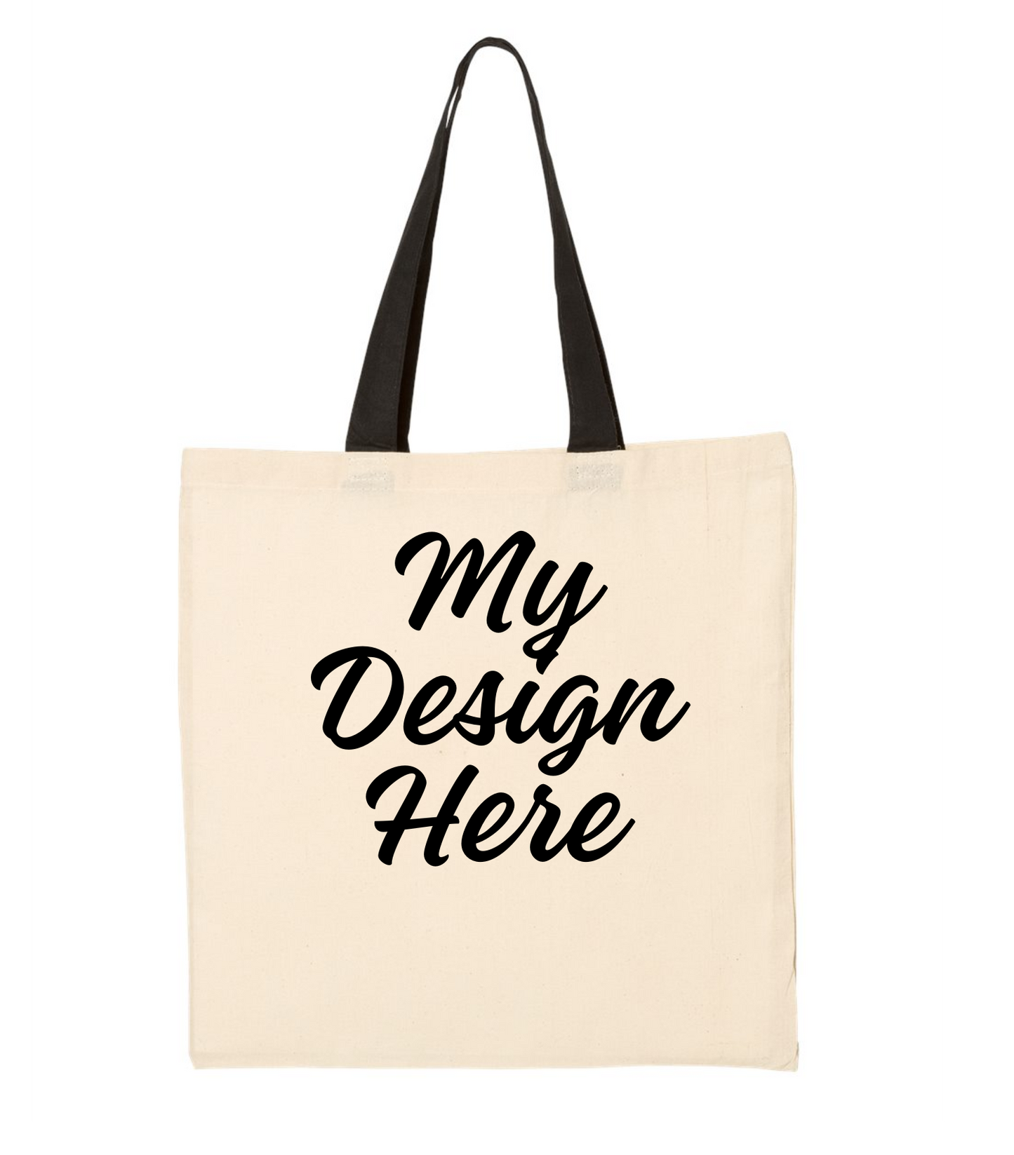 Contrast Color Handle Tote Bag