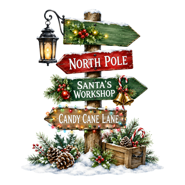 Christmas Direction Sign Shirt